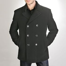 BGSD Men's Wool Blend Pea Coat