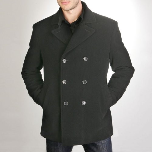 BGSD Men's Wool Blend Pea Coat