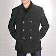 BGSD Men's Wool Blend Pea Coat