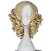 Miss U Hair Fairy Costume Wig for Women Short Curly Yellow Blonde Hair Anime Cosplay Halloween Wig