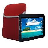 Soft Neoprene Sleeve Case Bag For Amazon Kindle Fire 7 BlackBerry Playbook Red
