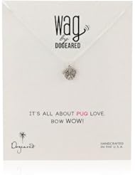 Dogeared "Wag" Sterling Silver Necklace, 18"