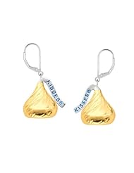 Hersheys Kiss 14k yellow gold Flat Back Medium Lever Back Earring