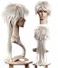 Cosplayland - Cream White Spiky Naruto Jiraiya long tail Cosplayland Wig