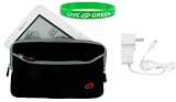 Non-OEM Amazon Kindle 2 Microfiber Dual Pocket Sleeve Case with Home Charger - Black