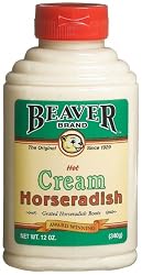 Beaver Brand Cream Style Horseradish, 12-Ounce Squeezable Bottles (Pack of 6)