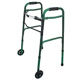 Mabis Healthcare Folding Walker - Green Ice