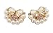 Elegant & Sweet Pearl With Bow Stud Earrings