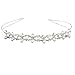 ReNext Wedding Party Bridal Bridesmaid Flower Girl Double Faux Pearl Crown Headband Tiara
