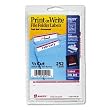 Avery - Adhesive File Folder Typewriter Labels, 3-7/16 x 15/16, Dark Red, 252/Pack