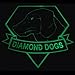 Diamond Dogs Metal Gear Solid Glow Dark Big Boss Snake PVC Rubber 3D Velcro Patch