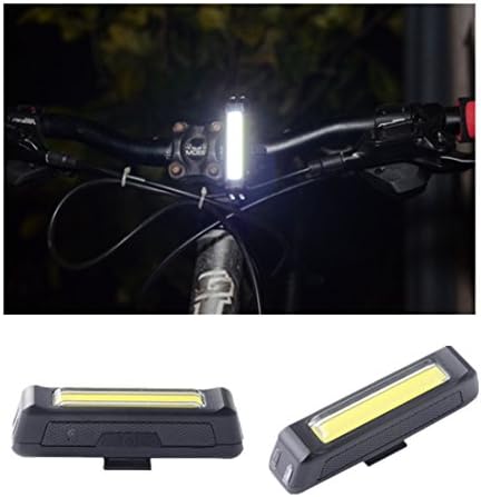 OGYA USB Rechargable LED 100 Lumens Environmental Front Bike Lights - Pilot Lamp White Light - Road, Racing &amp; Mountain Bikes - 100% Replacement Guarantee