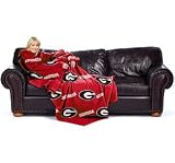 Georgia Bulldogs 48"x71" Comfy Throw Fleece Over-sized Loose Fitting Sleeves Machine Washable