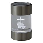 Lumi�re tombale solaire mains jointes