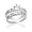 5mm-Round Cut Center Stone CZ Wedding Ring Set- 14KT White Gold Filled CZ Wedding Rings set by gemgem Jewelry (11)