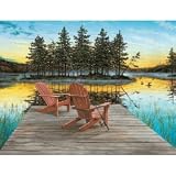 Lake Chairs 300 pc Large Format Jigsaw Puzzle by Ravensburger