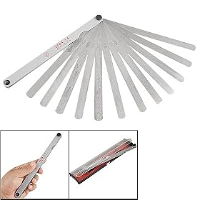 21.5cm Length 0.05-1mm Metric Gap Feeler Gauge Measure Tool by uxcell