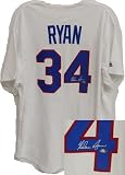 Nolan Ryan Autographed/Hand Signed Texas Rangers White Cooperstown Majestic Jersey