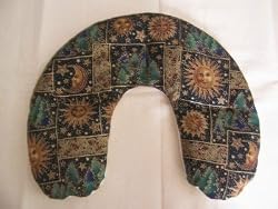 Lavender Microwavable Rice Horseshoe Pad