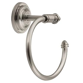  Moen DN4186BN Inspirations Towel Ring, Brushed Nickel