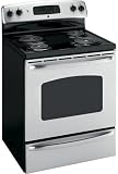 GE JBP35DMBB 30 Electric Range with 4 Coil Elements, Self Clean Drip Bowls, 5.3 cu. ft. Self-Clean Traditional Oven, Dual Element Bake, QuickSet IV Oven Controls and Storage Drawer: Black