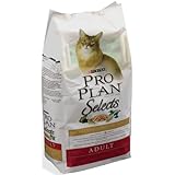 Pro Plan Selects Dry Cat Food, Adult Natural Chicken and Brown Rice Formula, 3.5 Pound Bag