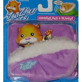 Zhu Zhu Pets Hamster Bed & Blanket - Purple