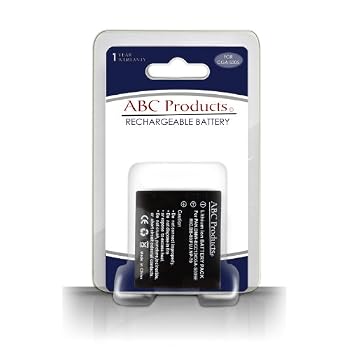 ABC Products® Panasonic Batterie / Pile CGA-S005E / CGA-S005 / CGA-S005A / DMW-BCC12 pour Lumix DMC-FX01, DMC-FX3, DMC-FX07, DMC-FX8, DMC-FX9, DMC-FX10, DMC-FX12, DMC-FX50, DMC-FX100, DMC-FX150, DMC-FX180, DMC-LX1, DMC-LX2, DMC-LX3, DMC-LX9 Appareil Photo Numérique etc