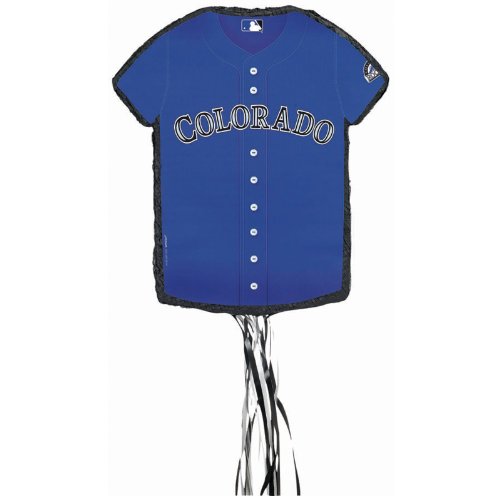 Colorado Rockies Baseball - Shirt Shaped Pull-String Pinata