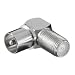 Adapter:F-Kupplung>Koaxial-Stecker, 90�, Winkel