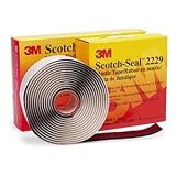 3M 2229 1''X10' Black Mastic Electric Tape
