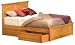 Twin Monterey Bed with Raised Panel Footboard (Caramel Latte) by Atlantic Furniture