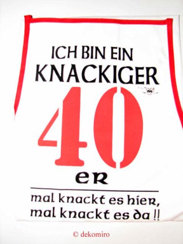 Schürze mit Motiv aus 100 % Baumwolle