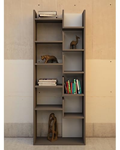 Design Twist Office Libreria In Melaminico Grigio