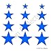 Blue Star Bicycle Reflective Reflector Sticker Decal