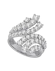 14k White Gold Diamond Ring, Best Quality Free Gift Box Satisfaction Guaranteed