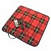 12 Volt Heated Lap Pad with Safety Timer - Red Plaid