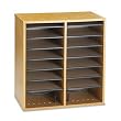 Safco Products Wood Adjustable Literature Organizer, 16 Compartment, Oak (9422MO)