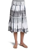 Allen Allen Women's Mid-Length Tribal Tie-Dye Skirt