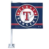 MLB Texas Rangers Car Flag