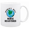 New " World's Best Nurse Registered / Graphic " Mug Occupations