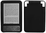 Silicone Skin Soft Cover Case for Amazon kindle keyboard 3 eBook Reader 3G + Wifi (Black)