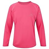 RONHILL Junior Pursuit LS Tee, Fluo Pink, Age 9-10