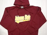 Arizona State Sun Devils Red and Gold Embroidered J.America Adult Hooded Sweatshirt