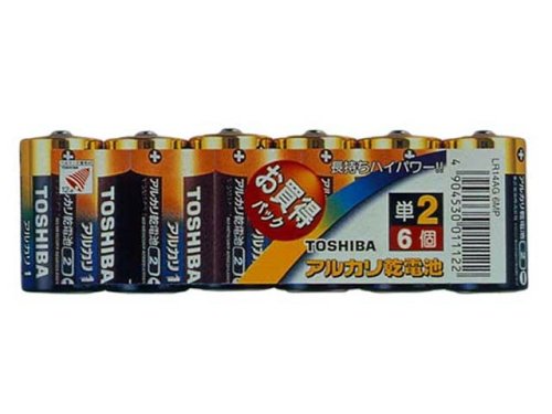TOSHIBA アルカリ1 LR14AG 6MP アルカリ単二形6本入お買得パック