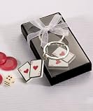 Poker Themed Keychain in Deluxe Box Wedding Favor
