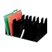 Buddy Products 580-4 Classic steel vertical organizer, 8 sections, 15-3/4wx10-3/4dx7-1/4h, black
