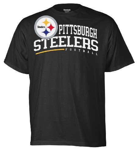 NFL Men's Pittsburgh Steelers Arched Horizon Tee Shirt (Dark Royal, X-Large)
