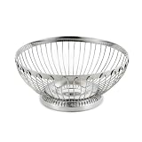 Medium Round Wire Basket / Serving Bowl - Fine Stainless Steel Serveware for Your Home