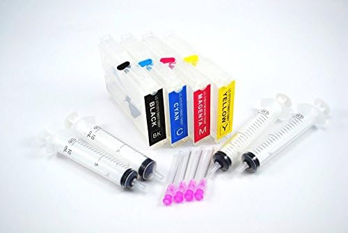Inksky EMPTY Refillable Cartridges Brother LC10 LC37 LC51 LC57 LC960 LC970 LC1000 4pcs FOR Brother MFC-230C 235C 240C 260C 265C 440CN 460CN 465CN 630CD 630CDW 660CN 665CN 665CW 680CN 685CW 845CW